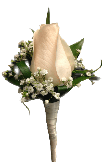 White Rose Boutonniere