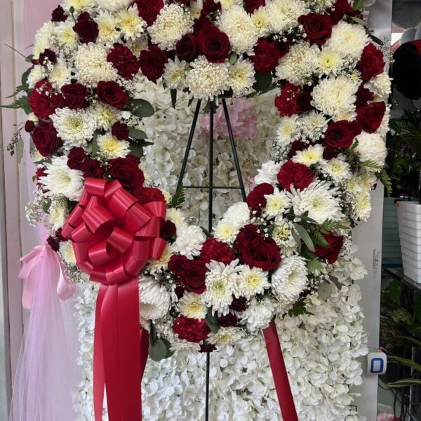 Red & White Open Heart  Standard