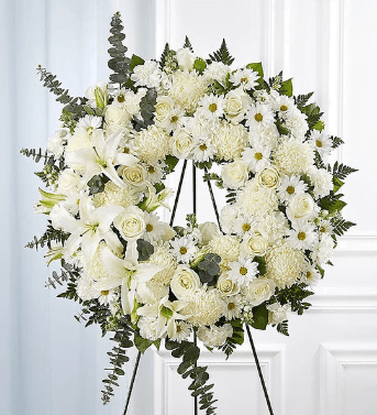 All White Wreath