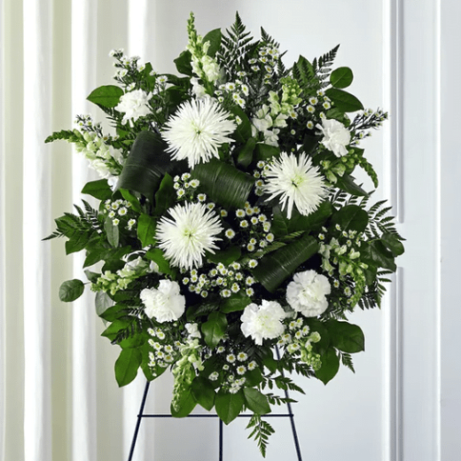 White Floral Standing Spray