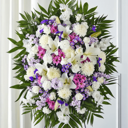 Lavender & White Standing Spray