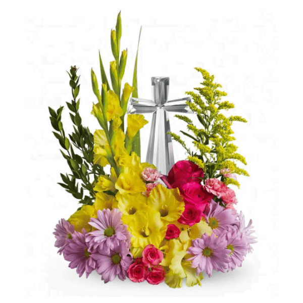 Crystal Cross Bouquet