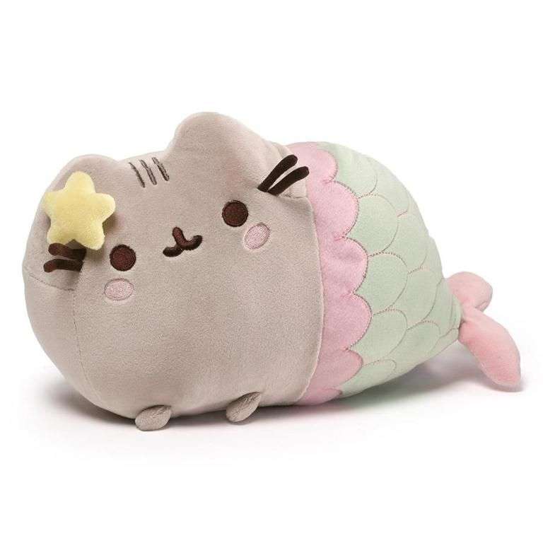 Pusheen Mermaid with Star, 12 in