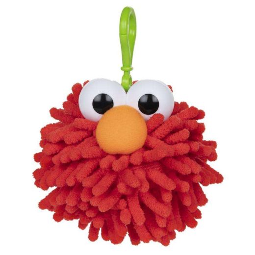 Elmo Fuzzy Pom Backpack Clip, 2.5 in