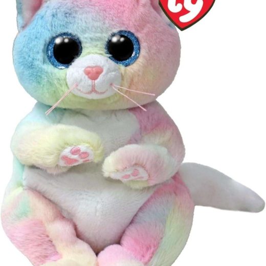 Ty Beanie Bellies – Jenny The Multicoloured Kitten with Glitter Blue Eyes