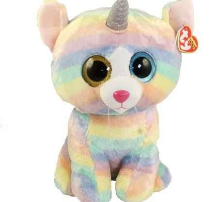 Ty Beanie Boos - Heather The Unicat (Glitter Eyes)(Large Size