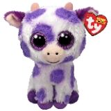 TY Beanie Boo Ethel - Spotted Purple Cow