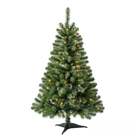 4ft. Pre-Light Clear Riverside Pine Artificial Christmas Tree