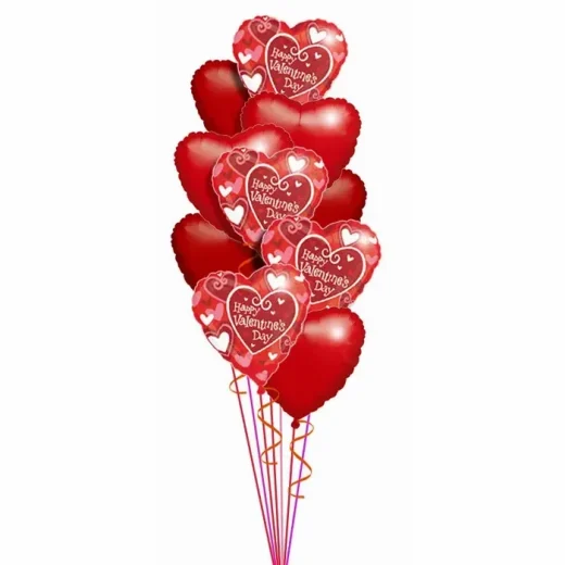Vallentines day ballon bouquet