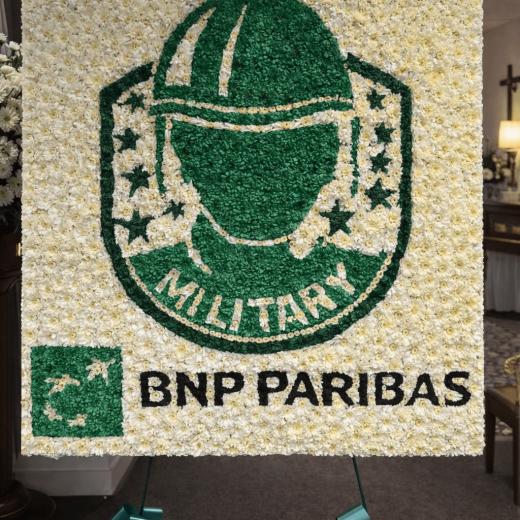 BNP Paribas Military Tribute Floral Panel