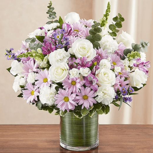 Arrangement Lavender & White