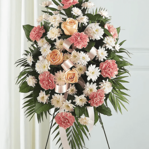 Pastel Floral Sympathy Standing Spray