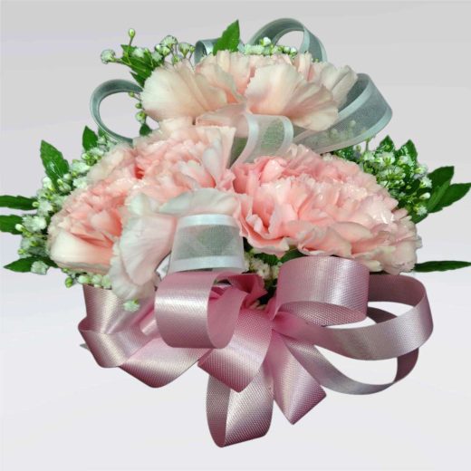 Blush Pink Carnation Corsage