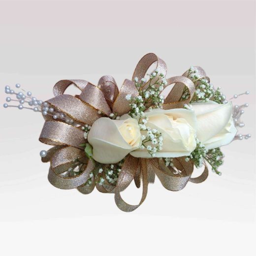 Champagne Rose Corsage