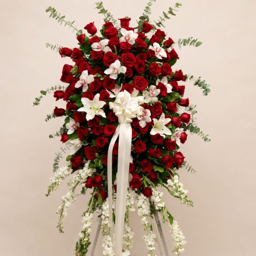 Crimson Remembrance Standing Spray