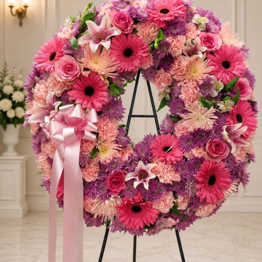 Blushing Remembrance Wreath