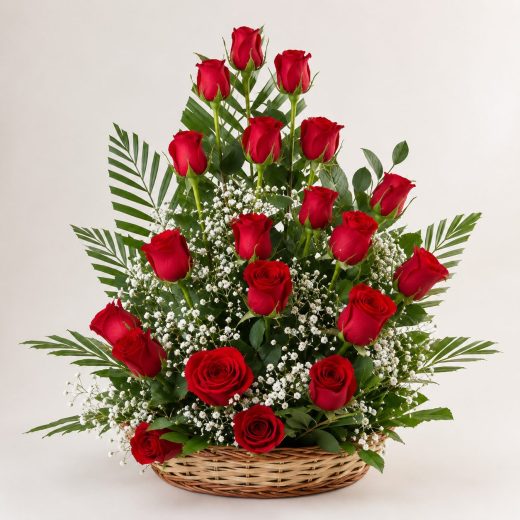 Scarlet Elegance Basket