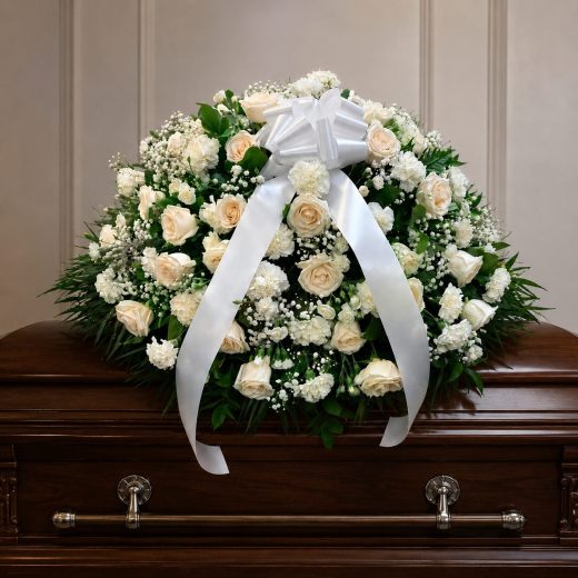 Pure Serenity Casket Spray
