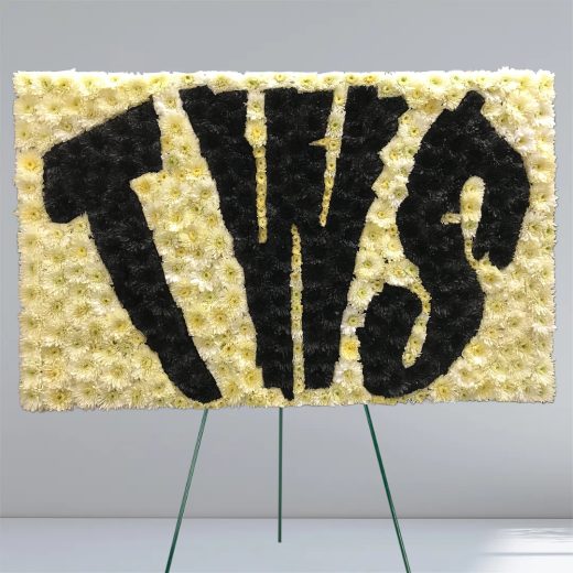 Custom Monogram Floral Tribute