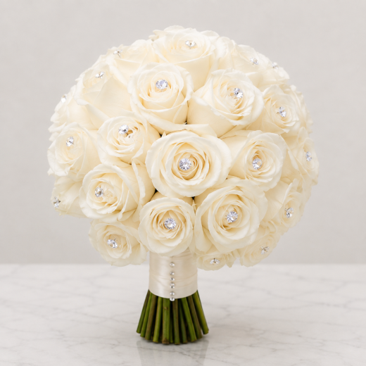 Diamond Ivory Bridal Bouquet