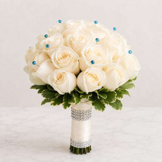 Something Blue Bridal Bouquet