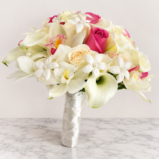 Pearl & Blush Bridal Bouquet