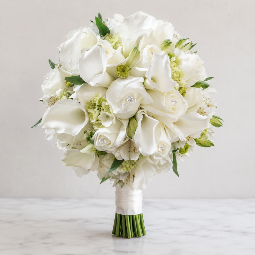 Crystal White Bridal Bouquet