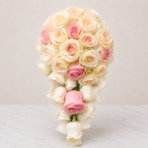 Blushing Ivory Cascade