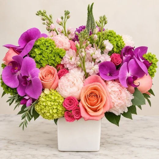 Vibrant Orchid Garden