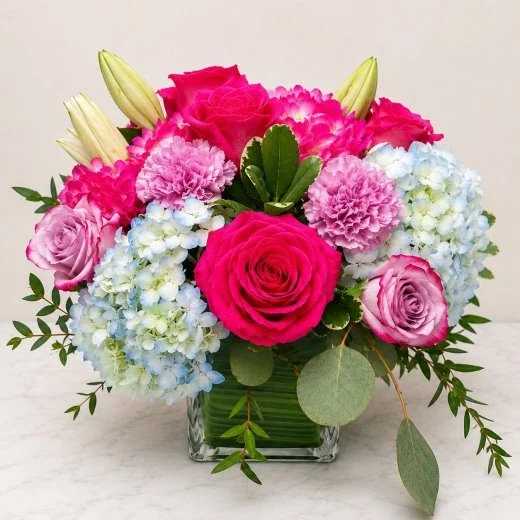 Pink, Blue & Lavander Elegance