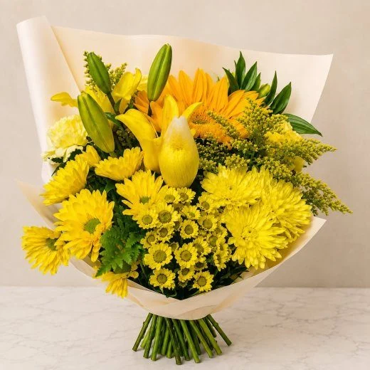 Sunlit Yellow Bouquet
