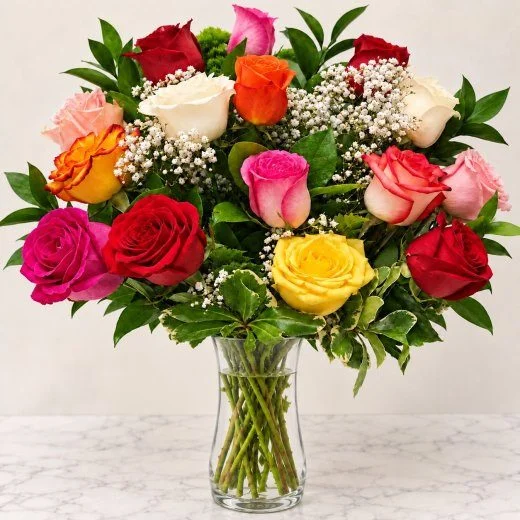 12 Classic Mix Roses