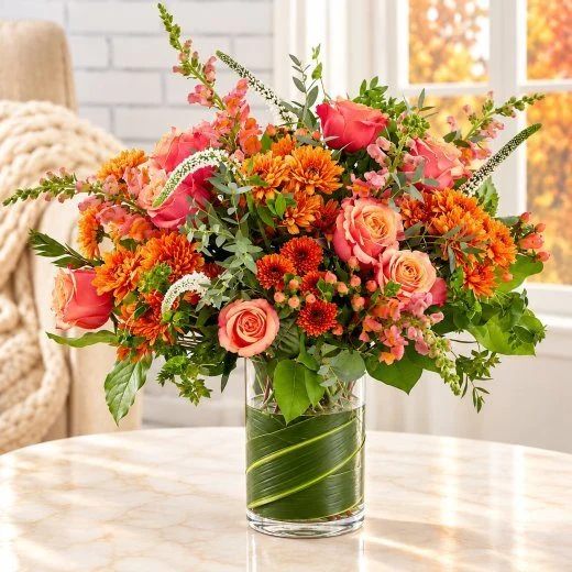 Cozy autumn arrangement