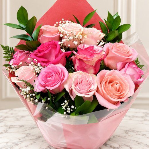 Blush Pink Rose Bouquet